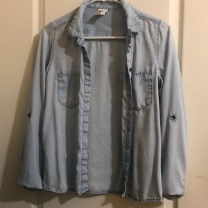 chambray button down